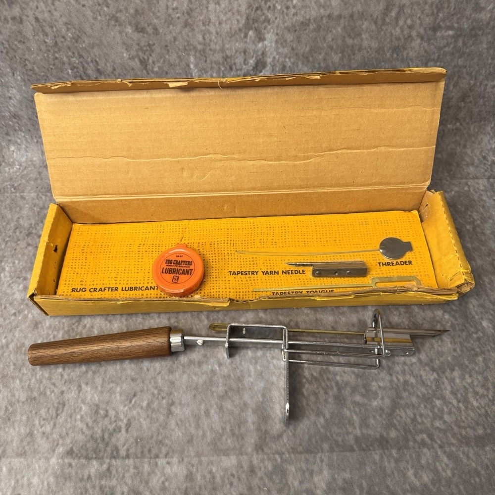 Vintage RC Rug Crafters Speed Tufting Tool Set Rug & Tapestry